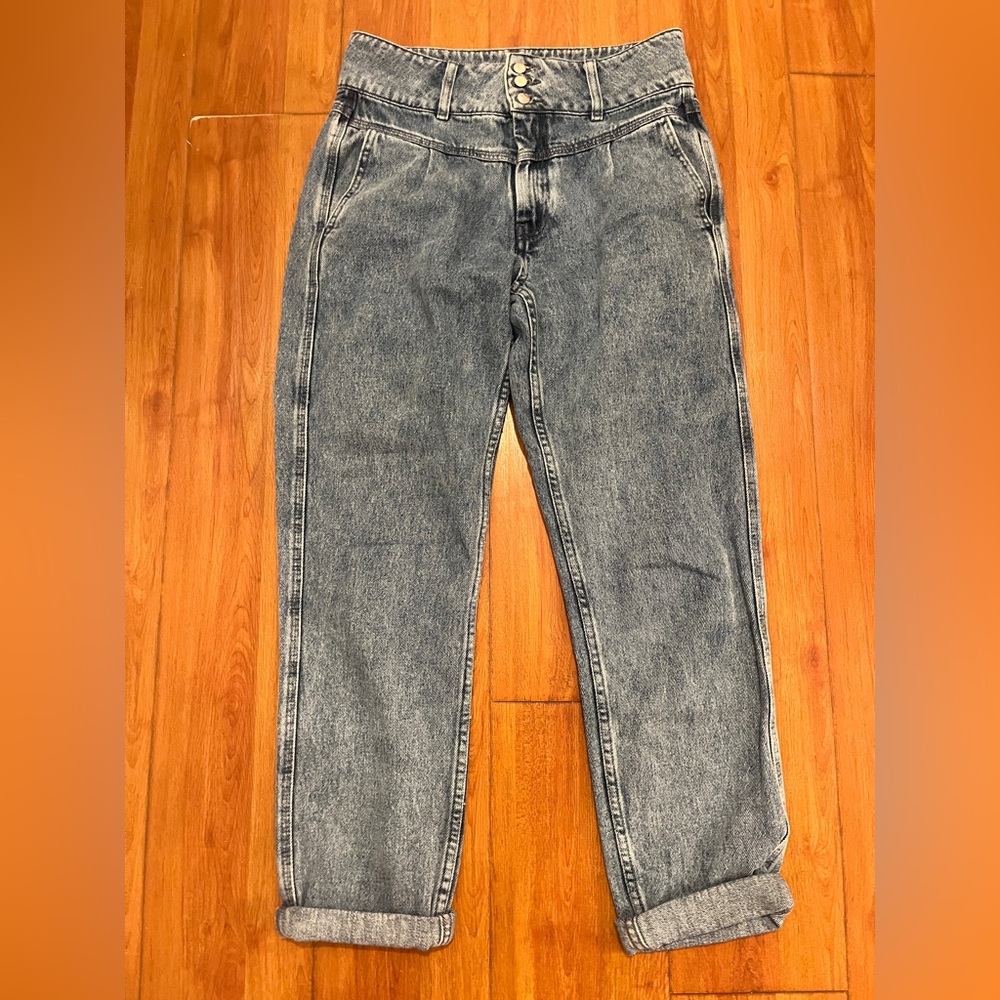 Sezane Denim Straight Leg Jeans